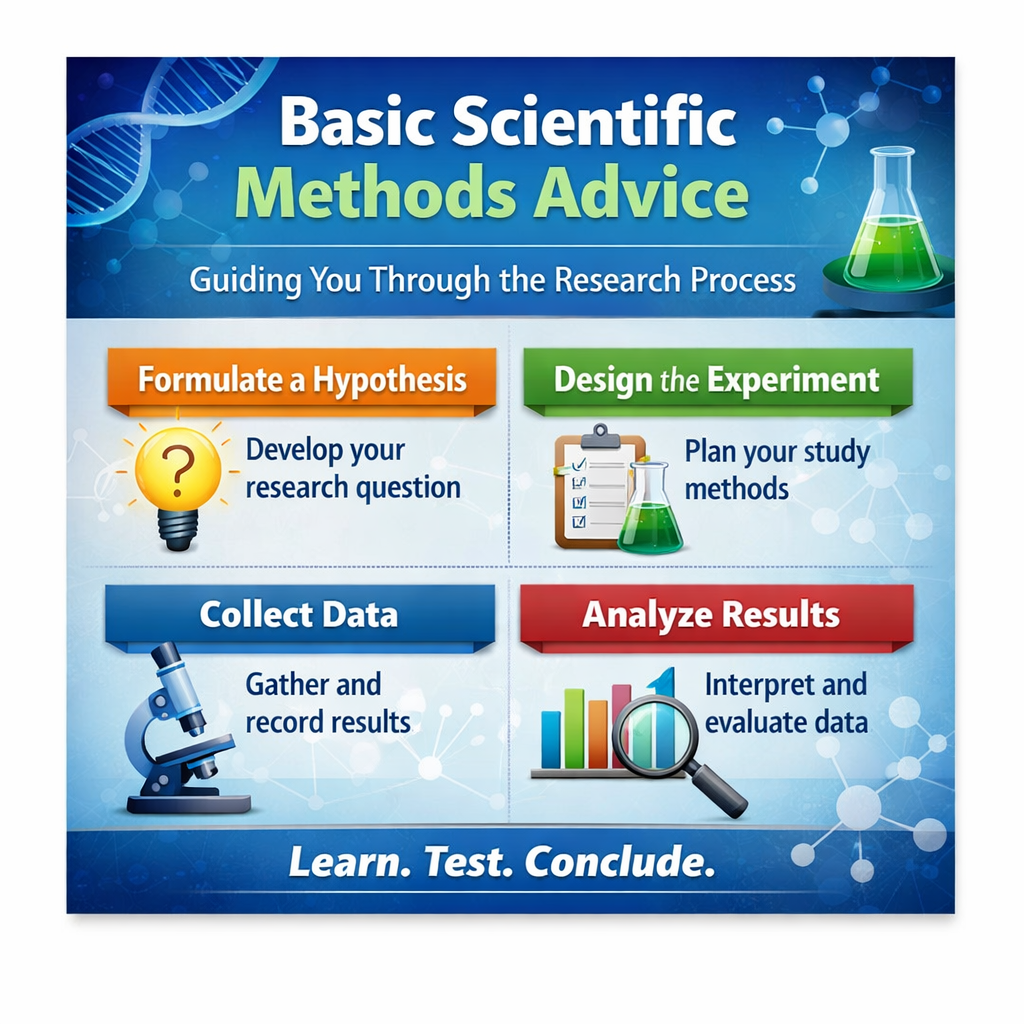 Basic Scientific Methods Advice